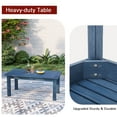 thumbnail image 6 of Outdoor Coffee Table, 36"L All Weather Resistant HIPS Patio Furniture Adirondack Dining Table for Garden Lawn Porch Balcony,Blue, 6 of 9
