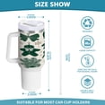 thumbnail image 3 of 40 Oz Car Handle Water Bottle Water Cup Water Bottle Water Jug Coffee Cup Travel Water Bottle Green Gingerbread Man, 3 of 8