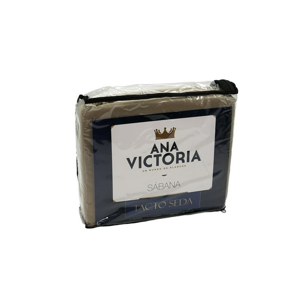 Sábana Ana Victoria Tacto Seda Individual Color Beige