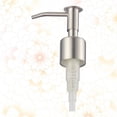 thumbnail image 4 of Cabezas de bomba de acero inoxidable de 1 pieza Cabezal de dispensación de champú de emulsión Cabezal de bomba Cabezal de botella Reemplazo de cabezal de prensa para Home Shop (Plata), 4 of 7