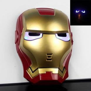 Nouveau Iron Man DEL Light Up Kids Masque Parti Fantaisie Masque Halloween Costume Vendeur Britannique 