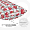 thumbnail image 3 of Daiia Sweet Red Fruit Bedding Waterproof Pillow Protector Zippered Queen – Bed Bug Proof Pillow Encasement-20"x30", 3 of 6