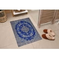 thumbnail image 6 of Modern Rugs, Blue Rugs, Oriental Rugs, Chenille Printed Design Rug, Corridor Rug, Office Decor Rugs, Turkish Rug, Bath Rugs, Luxury Rug, Large Rug, 2.6'x9.2' - 80x280 cm, 6 of 8