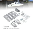 thumbnail image 4 of Kit de Support de Couchette Pivotante, Support de Couchette de Bateau de Pêche Galvanisé 12 Pouces Hauteur Réglable Robuste avec Matériel pour Remorque 3 Pouces Large 3 Pouces Hauteur Traversin, 4 of 7