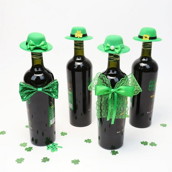 OHOIOLLA 4Ud Accesorios De Sombrero Verde Para De Vino En Material Premium Para Celebraciones