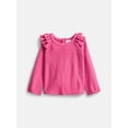 thumbnail image 2 of Wonder Nation Baby Girls Sweater Knit Top and Pants Set, 2 Piece, Sizes 0-3M-24M, 2 of 5