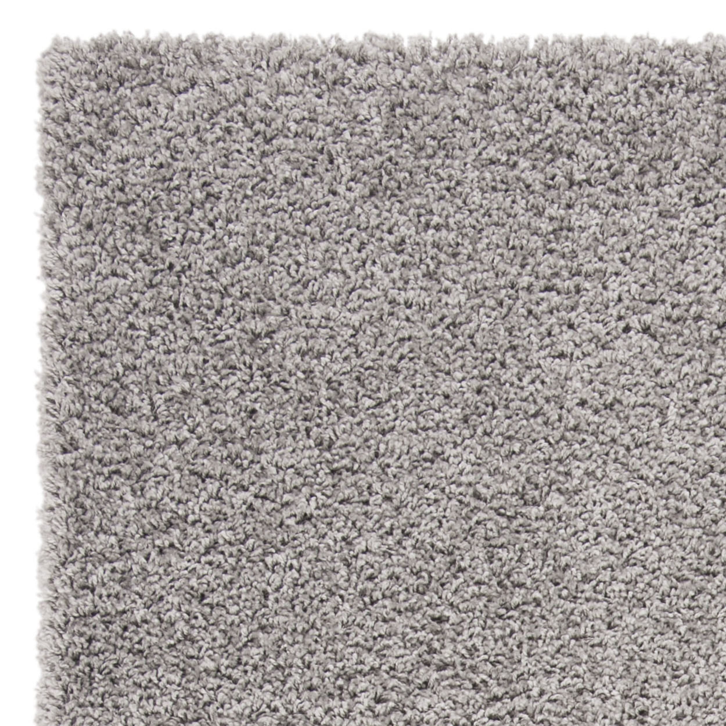 SAFAVIEH Primo Mason Solid Plush Shag Area Rug, Light Grey, 9' x 12'
