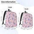 thumbnail image 4 of Naloa Canvas Backpack for Men Women Butterfly Print Rucksack Casual Travel Daypack Large and Small Durable College Tote Satchel Bookbag for Teens, 4 of 8
