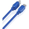 thumbnail image 5 of iMBAPrice 6 feet USB 3.0 Super Speed Type Male Printer and Scanner Cable - Blue, 1 Pack, 5 of 5