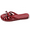 Red, variant on Women’s Casual Jelly Sandals Breathable Non-Slip Flat Beach Sandals for Women Comfortable Water Shoes for Pool Outdoor