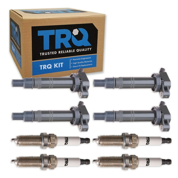 TRQ Ignition Coil & Iridium Spark Plug Kit Set for 2013 Scion xB New TKA01341