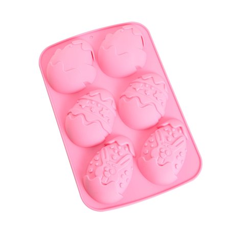 

Mackneog Baking Silicone Epoxy Easter Chocolate Day Series Easter Cake Mould Cake Mould Pink One Size