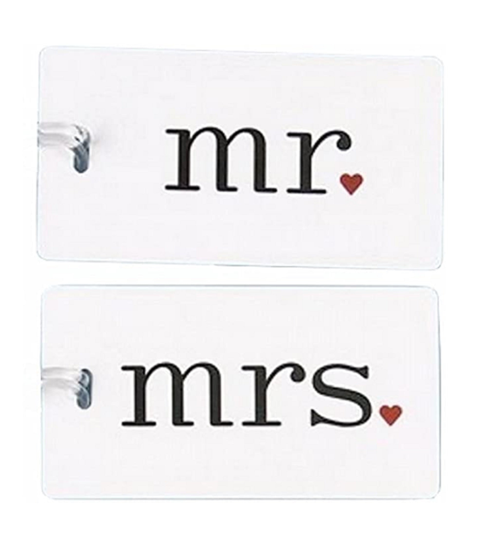 Mr and Mrs Luggage Tags Set