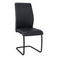 thumbnail image 1 of Monarch Specialties Dining Chair, Set Of 2, Side, Upholstered, Kitchen, Dining Room, Pu Leather Look, Metal, Black, Contemporary, Modern, 1 of 4