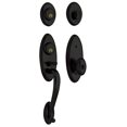 thumbnail image 1 of Baldwin 853451902DC Landon Two Point Handleset, Satin Black - 2 Double Cylinder, 1 of 1