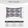 thumbnail image 4 of Lsque sparus aurata Pattern Pillow Case – Soft & Cozy Throw Pillow Cover, Hypoallergenic Cushion Case for Sleeping Women with Envelope Closure-20"x30", 4 of 6
