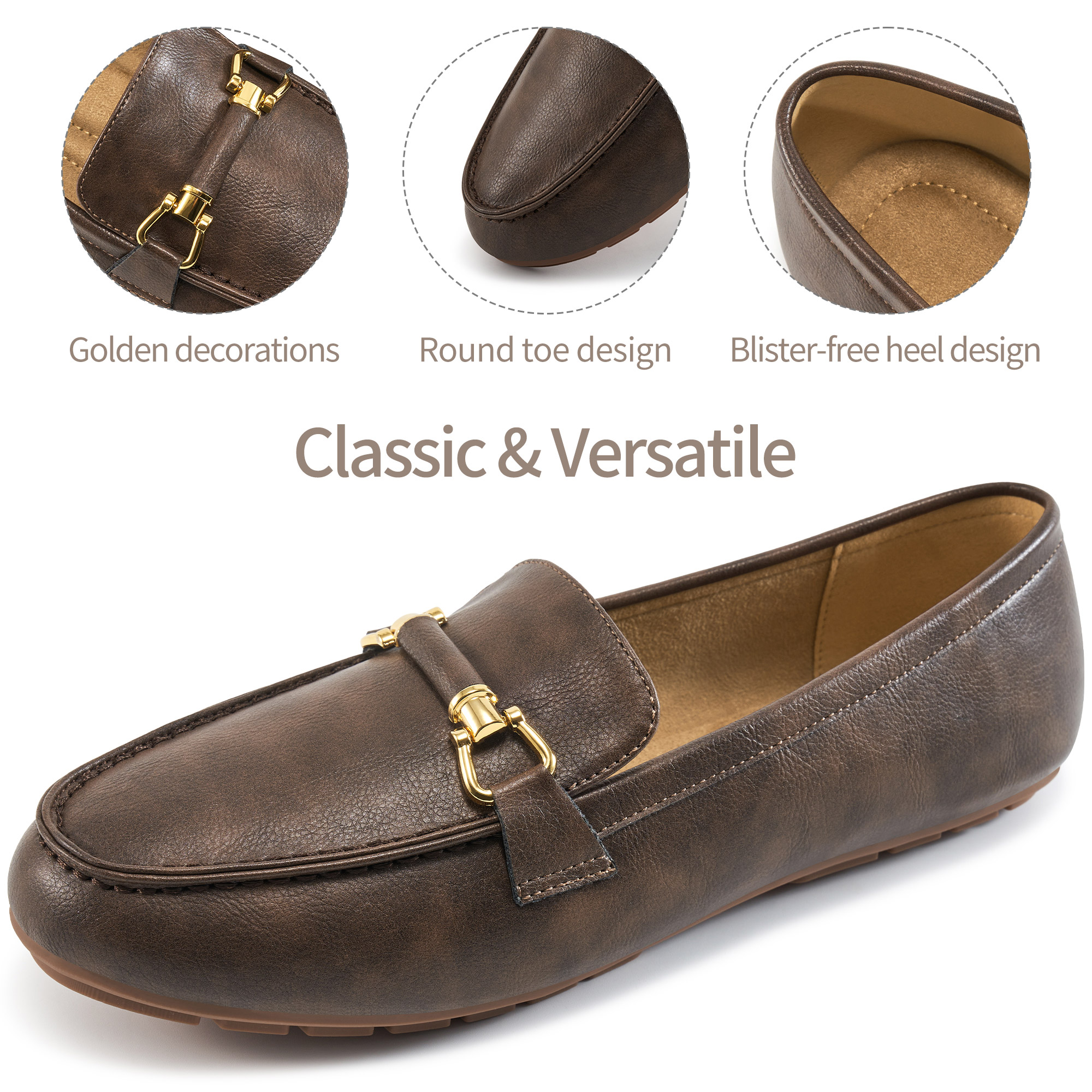Ecetana Women's Penny Loafer Flats photo 4