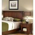 thumbnail image 2 of Homestyles Aspen Tête de Lit et Table de Chevet en Bois Marron, 2 of 7