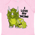 thumbnail image 4 of Inktastic I Love My Mom with Baby and Mommy Triceratops Boys or Girls Baby Bodysuit, 4 of 5