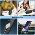 thumbnail image 3 of ELEHOLD for Samsung Galaxy S24 Ultra Full Body Case with Built-in Screen Protector, Magnetic Adsorption Metal Bumper with Safety Lock 360  Shockproof Protection MagSafe Folding Kickstand Cover,Black, 3 of 7