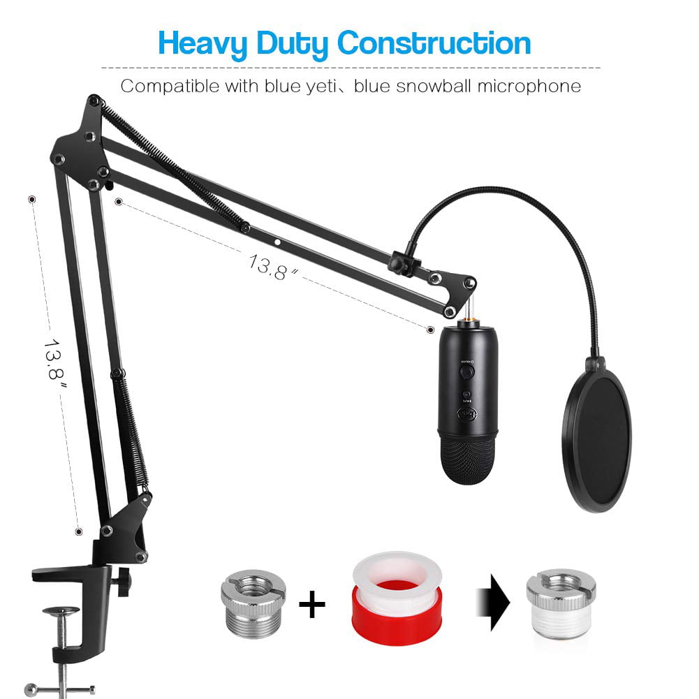 Reactionnx Heavy Duty Microphone Stand with Mic Microphone 