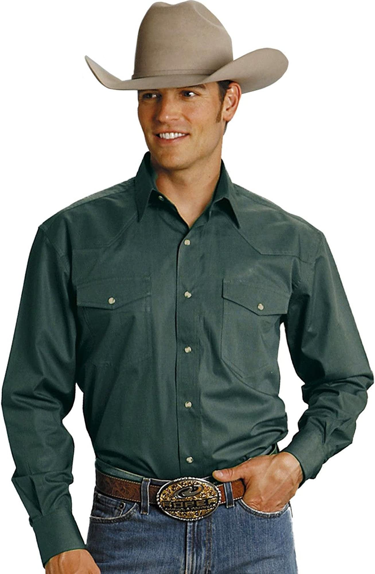 Roper Mens Amarillo Collection Solid 