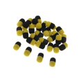 thumbnail image 1 of 30 Pcs/boîte Perles Flottantes en Forme de Capsule Noir + Jaune, 1 of 9