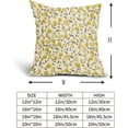 thumbnail image 6 of Brown Yellow Floral Pillow Covers 20x20 Inch Vintage Flower Throw Pillow Covers Rustic Wildflower Tan Outdoor Pillowcases Farmhouse Cotton Linen Cushion Covers for Couch Sofa Bedroom Home (Pack of 2), 6 of 6
