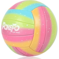 Bright Colors Mixed Soft Volleyball for Indoor Outdoor Beach , Ideal for Kids Youth Adults Elders Training