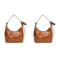 thumbnail image 1 of Bolso Bandolera para Mujer Con Lazo Informal A La 110 Marrón, 1 of 3