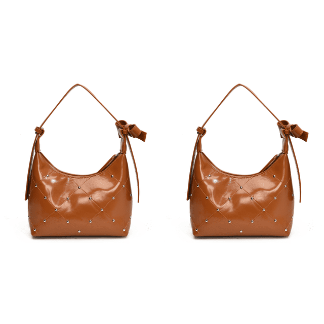 Bolso Bandolera para Mujer Con Lazo Informal A La 110 Marrón