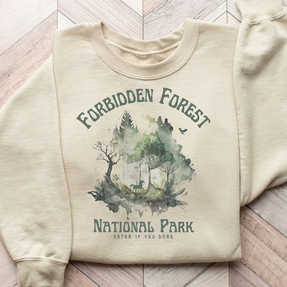 Forbidden Forest National Park Sweatshirt, Wizarding World HP Inspired Shirt, Bookish Gift for Fans