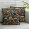 thumbnail image 3 of COMIO  William Morris Vintage Floral Throw Pillow Covers Home Art Deco Pillowcase Square Pillow Case Cushion Cover for Bed Sofa Living Room Car Indoor and Outdoor, 3 of 5