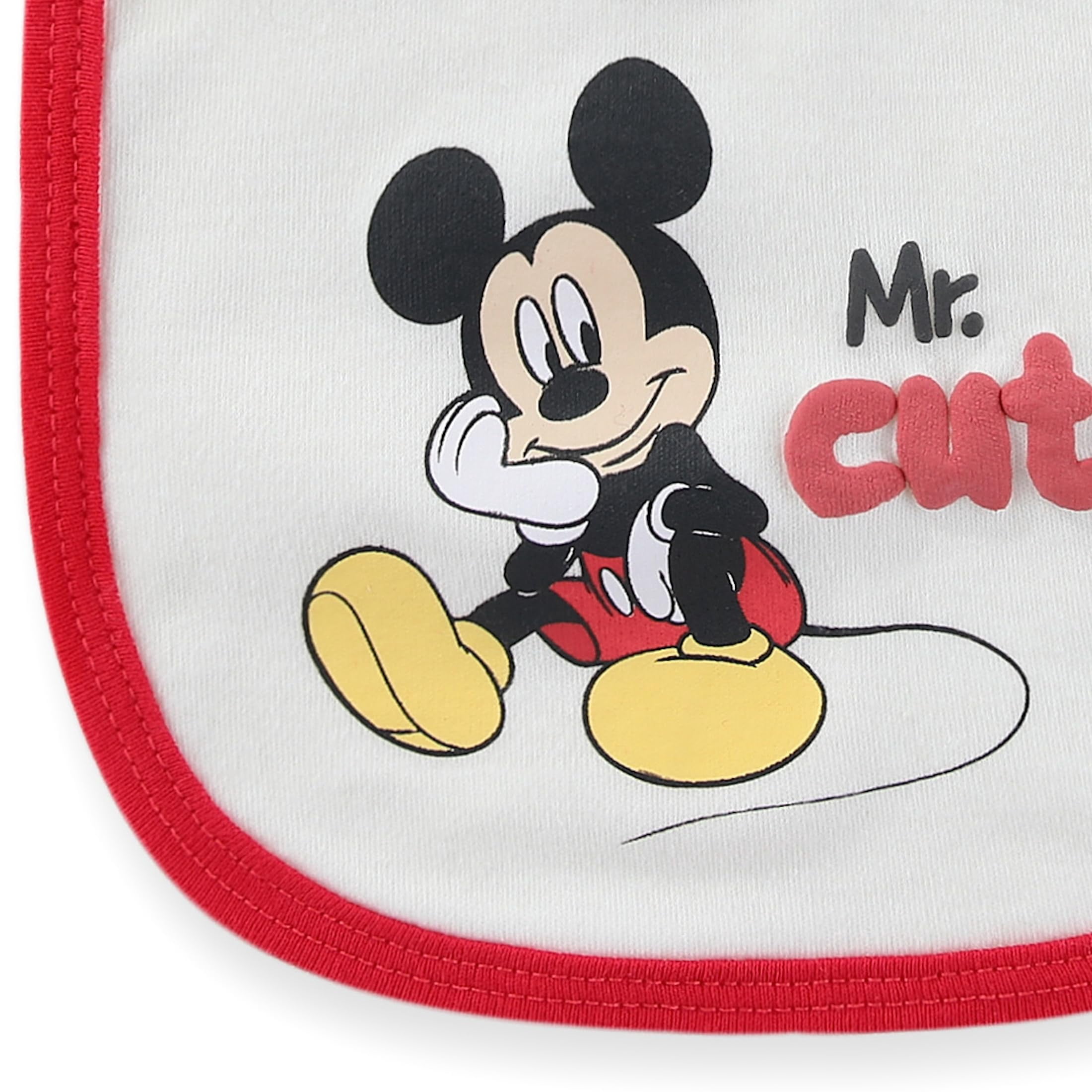 Disney Mickey Mouse Bodysuit with Bib and Pants Set (Baby Boys), 3 Piece Set, Sizes 3M-9M