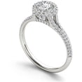 thumbnail image 2 of 1 Carat T.W. Diamond Single Halo 14kt White Gold Engagement Ring, 2 of 5