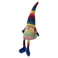 thumbnail image 3 of Northlight Gnome, Striped Rainbow, Spring, Dangling Legs, Multicolor, 20 Inch, 1 Count, 3 of 4