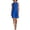 Blue, variant on Womens Dresses Summer Women's Effortless Sleeveless Button Front Casual Midi Dress V Neck Sleeveless Mini Relaxed Fit Everyday Ensemble Solid Black L