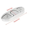 thumbnail image 4 of Tebru Boat Dock Cleat,Marine Boat Flip Up 4-1/2 Folding Cleat Dock Stainless Steel Fasteners, Folding Cleat, 4 of 9