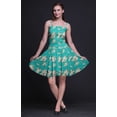 thumbnail image 4 of Bimba Floral Printed Spaghetti Strap Summer Sun Dress Holiday Beach Party Dress-Small, 4 of 5