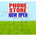 thumbnail image 1 of Phone Store Now Open (18" X 24") Yard Sign, Includes Metal Step Stake, 1 of 6
