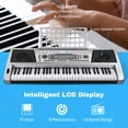 thumbnail image 2 of Clavier Piano Électronique Numérique 61 Touches Musique LCD Organ avec Support Notes de Musique Pratique Spectacle Cadeau, 2 of 9