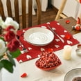 thumbnail image 2 of Sm:)e Red Love Heart Valentine Placemats Set of 4, 12x18 Inch, 2 of 7