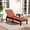 Orange, variant on Costway Patio Lounge Chair Recliner Chair with 3-Position Adjustable Backrest & Cushion Red