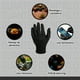 thumbnail image 2 of Guantes de nitrilo negros medianos , libre de latex, sin polvo, sin vinil, dispensador con 100 piezas extra resistentes The woody backyard guantes de nitrilo negros talla mediana, 2 of 5
