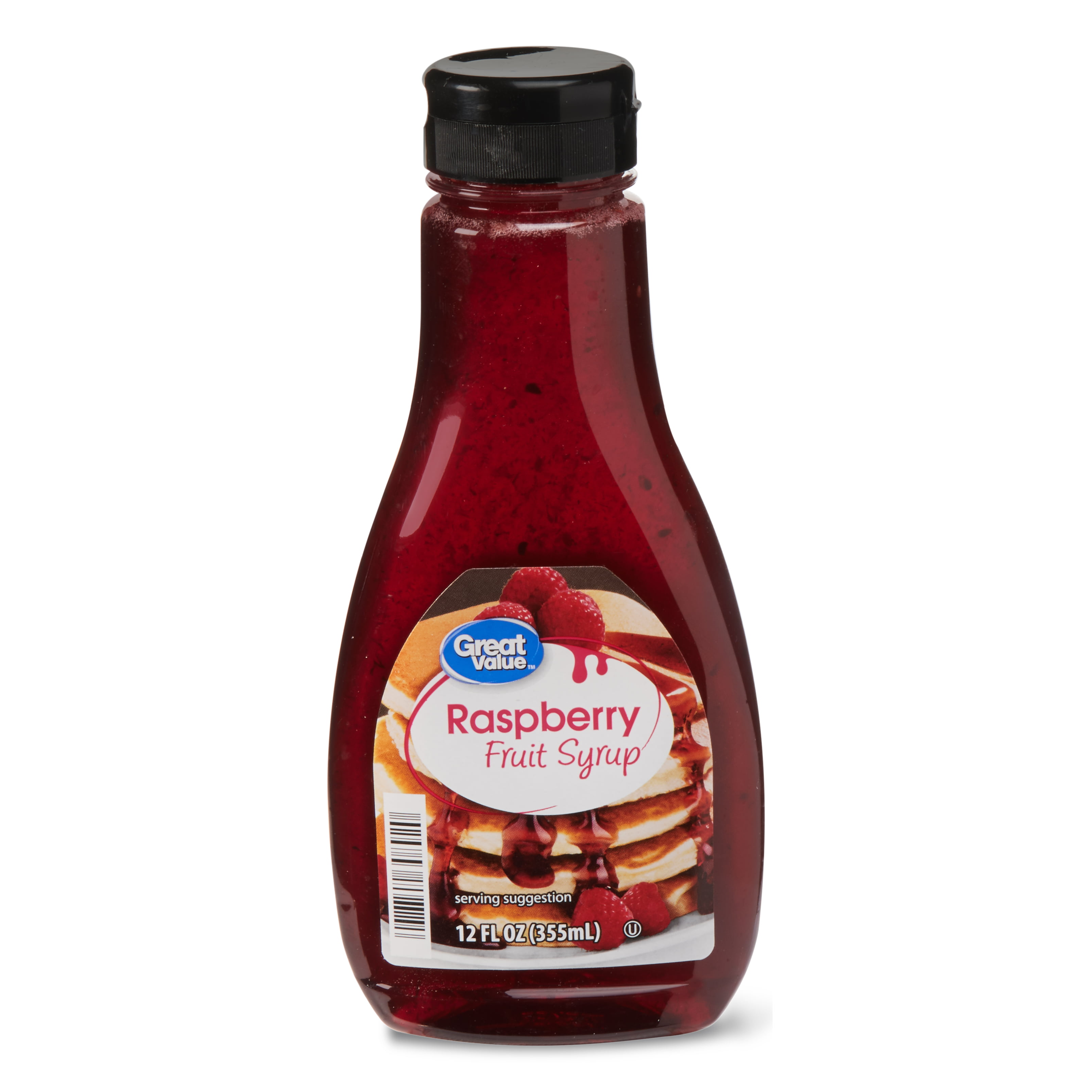 Great Value Raspberry Fruit Syrup, 12 fl oz