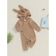 thumbnail image 3 of Suealasg Baby Boys Girl Easter Clothes Infant Hood Romper Bodysuit Long Sleeve Bunny Ear Jumpsuit Newborn Summer Playsuit 0-18 Months, 3 of 9
