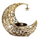 thumbnail image 1 of Portavelas Eid Tealight de 1 pieza 3xEid Moon Star Candlestick Party Metal Musulmán Ramadán Decoración Ornamento Dorado Sunnimix, 1 of 8