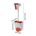 thumbnail image 3 of Billuyoard Cabezal de ducha Montaje en pared Universal ajustable con cuello de ganso flexible Ranuras de almacenamiento Gancho Soporte para boquilla de Accesorios de baño Naranja Billuyoard HA027295-01, 3 of 6