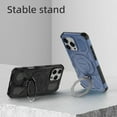 thumbnail image 3 of Compatible for iPhone 16 Case with Invisible Ring Kickstand, Secure Ring Holder Grip, Phone Case Compatible with Mag-Safe, Durable Shockproof Rugged Cover for iPhone 16, Blue, 3 of 6