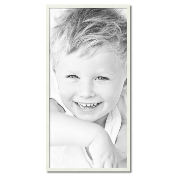 ArtToFrames 24" x 49" White Picture Frame, 24x49 inch White Wood Poster Frame (WOM-5138)